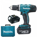 MAKITA DDF453RFE Masina de gaurit si insurubat cu 2 acumulatori Li-Ion, 18V, 3Ah, 42Nm + Valiza