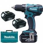 MAKITA DDF456RFE3 Masina de gaurit si insurubat cu 3 acumulatori Li-Ion, 18V, 3Ah, 50Nm