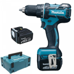 MAKITA DDF470RFJ Masina de gaurit si insurubat brushless, cu 2 acumultori Li-Ion, 14.4V, 3Ah, 46Nm