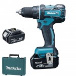 MAKITA DDF480RME Masina de gaurit si insurubat brushless, cu 2 acumulatori Li-Ion, 18V, 4Ah, 54Nm