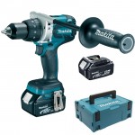 MAKITA DDF481RMJ Masina de gaurit si insurubat brushless, cu 2 acumulatori Li-Ion, 18V, 4Ah, 115Nm