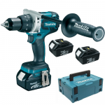 MAKITA DDF481RT3J Masina de gaurit si insurubat brushless, cu 3 acumulatori Li-Ion, 18V, 5Ah, 115Nm