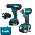 MAKITA DDF482RFEX1 Masina de gaurit si insurubat cu 3 acumulatori Li-Ion, 18V, 3Ah, 62Nm + DTD154Z Masina de insurubat cu impact brushless Li-Ion 18V, 175Nm