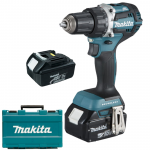 MAKITA DDF484RFE Masina de gaurit si insurubat brushless, cu 2 acumulatori Li-Ion, 18V, 3Ah, 54Nm