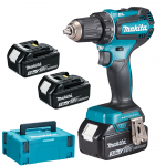 MAKITA DDF485RF3J Masina de gaurit si insurubat brushless cu 3 acumulatori Li-Ion, 18V, 3Ah, 50Nm + Makpac