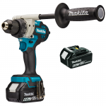 MAKITA DDF486RR1 Masina de gaurit si insurubat brushless, cu 2 acumulatori Li-Ion, 18V, 6Ah, 130Nm (Fara ambalajul original!)