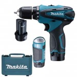 MAKITA DF330DWLE Masina de gaurit si insurubat cu 2 acumulatori Li-Ion, 10.8V, 1.3Ah, 24Nm + Lanterna ML100