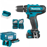 MAKITA DF331DWAX6 Masina de gaurit si insurubat cu 1 acumulator Li-Ion, 12V, 2Ah, 30Nm + Valiza frigorifica 11 l + Adaptor USB