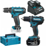 MAKITA DF333DNX10 Masina de gaurit si insurubat cu 1 acumulator Li-Ion, 12V CXT, 2Ah, 30Nm + incarcator cu 2 porturi 12V-18V + MakPac + 2 acumulatori BL1850B, 18V LXT, 5Ah + DDF482Z Masina de gaurit si insurubat Li-Ion, 18V, 62 Nm