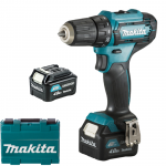 MAKITA DF333DSME Masina de gaurit cu 2 acumulatori Li-Ion, 12V, 4Ah, 30Nm