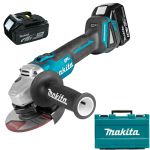 MAKITA DGA504RTE Polizor unghiular brushless, cu 2 acumulatori Li-Ion, 18V, 5Ah