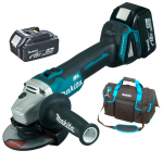 MAKITA DGA506RT1 Polizor unghiular brushless, cu 2 acumulatori Li-Ion, 18V, 5Ah + Geanta textil