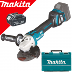 MAKITA DGA511RTE Polizor unghiular brushless, cu regulator de turatie cu 2 acumulatori Li-Ion, 18V, 5Ah