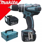 MAKITA DHP446RFJ Masina de gaurit cu percutie cu 2 acumulatori Li-Ion, 14.4V, 3Ah, 44Nm + Makpac