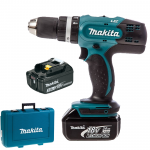 MAKITA DHP453RFE Masina de gaurit cu percutie cu 2 acumulatori Li-Ion, 18V, 3Ah, 42Nm