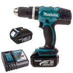 MAKITA DHP453RE Masina de gaurit cu percutie cu 2 acumulatorI Li-Ion, 18V, 3Ah, 42Nm