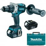 MAKITA DHP481RFE Masina de gaurit cu percutie brushless, cu 2 acumulatori Li-Ion, 18V, 3Ah, 115Nm