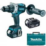 MAKITA DHP481RME Masina de gaurit cu percutie brushless, 2 acumulatori Li-Ion, 18V, 4Ah, 115Nm