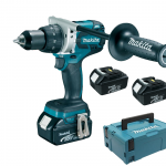 MAKITA DHP481RT3J Masina de gaurit cu percutie brushless, cu 3 acumulatori Li-Ion, 18V, 5Ah, 115Nm