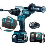 MAKITA DHP486RT1 Masina de gaurit cu percutie brushless, cu 2 acumulatori Li-Ion, 18V, 5Ah, 130Nm + Geanta textil