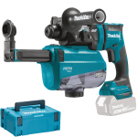 MAKITA DHR182ZWJ Ciocan rotopercutor Li-Ion, 18V, 1.7J, fara acumulator in set (SOLO) + Makpac + DX05 Sistem de extractie a prafului