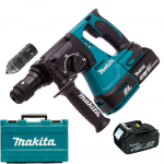 MAKITA DHR243RTE Ciocan rotopercutor brushless, cu 2 acumulatori Li-Ion, 18V, 5 Ah, 2J