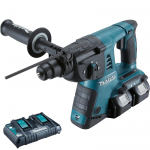 MAKITA DHR263Z Ciocan rotopercutor Li-Ion, 2x18V,  2.5J (SOLO) +  Kit 2 acumulatori Li-Ion, 18V LXT, 5Ah si incarcator (BL1850Bx2 + DC18RD)