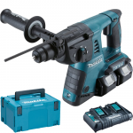 MAKITA DHR263Z Ciocan rotopercutor Li-Ion, 2x18V,  2.5J (SOLO) +  Kit 2 acumulatori Li-Ion, 18V LXT, 6Ah si incarcator (MAKPAC3 + BL1860Bx2 + DC18RD)