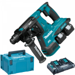 MAKITA DHR280Z Ciocan rotopercutor brushless, Li-Ion, 2x18V, 2.8J (SOLO) +  Kit 2 acumulatori Li-Ion, 18V LXT, 6Ah si incarcator 2 porturi (MAKPAC3 + BL1860Bx2 + DC18RD)