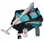 MAKITA DK1204X1 Masina de gaurit cu percutie HP330D + Aspirator CL100D + Set 5 Burghie