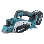 MAKITA DKP180Z + BL1850B Rindea cu 1 acumulator Li-Ion, 18V, 5Ah (Fara incarcator!)