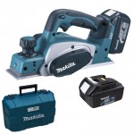 MAKITA DKP180RFE Rindea cu 2 acumulatori Li-ion, 18V, 3Ah