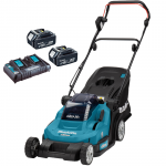 MAKITA DLM432PT2 Masina de tuns iarba cu 2 acumulatori Li-Ion, 2x18V, 5Ah, latime 43 cm + Incarcator