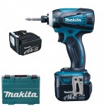 MAKITA DTD134RFE Masina de insurubat cu impact cu 2 acumulatori Li-Ion, 14.4V, 3Ah, 155Nm