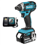 MAKITA DTD152Z + BL1830B + DC18RC Masina de insurubat cu impact cu 1 acumulatori Li-Ion, 18V, 3Ah, 166Nm + Incarcator (Fara ambalajul original!)