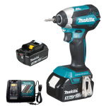 MAKITA DTD153Z + 2xBL1830B + DC18RC Masina de insurubat cu impact brushless cu 2 acumulatorI Li-Ion, 18V LXT, 3Ah, 170Nm + Incarcator