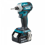 MAKITA DTD171Z + BL1850B Masina de insurubat cu impact brushless cu 1 acumulator Li-Ion, 18V, 5Ah, 180Nm