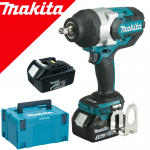 MAKITA DTW1002RTJ Masina de insurubat cu impact brushless, cu 2 acumulatori Li-Ion, 18V, 5Ah, 1000Nm