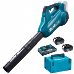 MAKITA DUB362Z26DJ Suflator frunze cu 2 acumulatori Li-Ion, 2x18V, 6Ah + Incarcator + Makpac