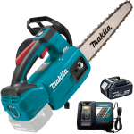 MAKITA DUC254CZ15C Ferastrau cu lant brushless pentru sculptat, cu 1 acumulator Li-Ion, 18V, 5Ah, lama 25 cm, grosime lant 1.1 mm, pas 3/8