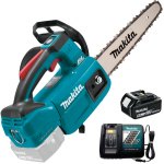 MAKITA DUC254CZ16C Ferastrau cu lant brushless pentru sculptat, cu 1 acumulator Li-Ion, 18V, 6Ah, lama 25 cm, grosime lant 1.1 mm, pas 3/8