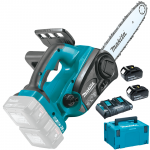 MAKITA DUC302Z26DJ Ferastrau cu lant cu 2 acumulatori, Li-Ion, 2x18V, 6Ah, lama 30 cm, grosime lant 1.1 mm, pas 3/8