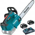 MAKITA DUC356Z26D Ferastrau cu lant brushless cu 2 acumulatori Li-Ion, 2x18V, 6Ah, lama 35 cm, grosime lant 1.1 mm, pas 3/8