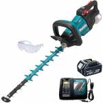 MAKITA DUH501Z15C Masina de tuns gard viu brushless cu 1 acumulator, Li-Ion, 18V LXT, 5Ah, lama 500 mm, distanta dinte 35 mm, grosime creanga 23.5 mm + Incarcator