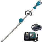 MAKITA DUN600LZ15C Masina de tuns gard viu telescopic, brushless cu 1 acumulator, Li-Ion, 18V LXT, 5Ah, lama 600 mm, distanta dinte 35 mm, grosime creanga 23.5 mm + Incarcator