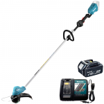 MAKITA DUR187LZ15C Trimmer de gazon brushless cu 1 acumulator Li-Ion, 18V LXT, 5Ah, diametru de tundere 30 cm + Incarcator