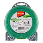 MAKITA  Fir in forma de trifoi cu patru foi verde 2 mm, 15 m