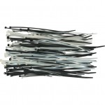 CROMWELL  Coliere de plastic BLACK CABLE TIES 2.5 mm ASSORTED (Set de 300)