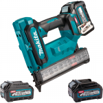 MAKITA FN001GA201 Pistol brushless pentru cuie cu jumatate de cap cu 2 acumulatori Li-Ion, 40V XGT, 2Ah + BL4025 Acumulator  LI-Ion, 40V XGT, 2.5Ah