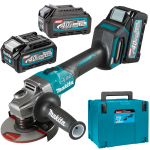 MAKITA GA005GM201 Polizor unghiular brushless, cu 2 acumulatori Li-Ion, 40V XGT, 4Ah + BL4025 Acumulator  LI-Ion, 40V XGT, 2.5Ah